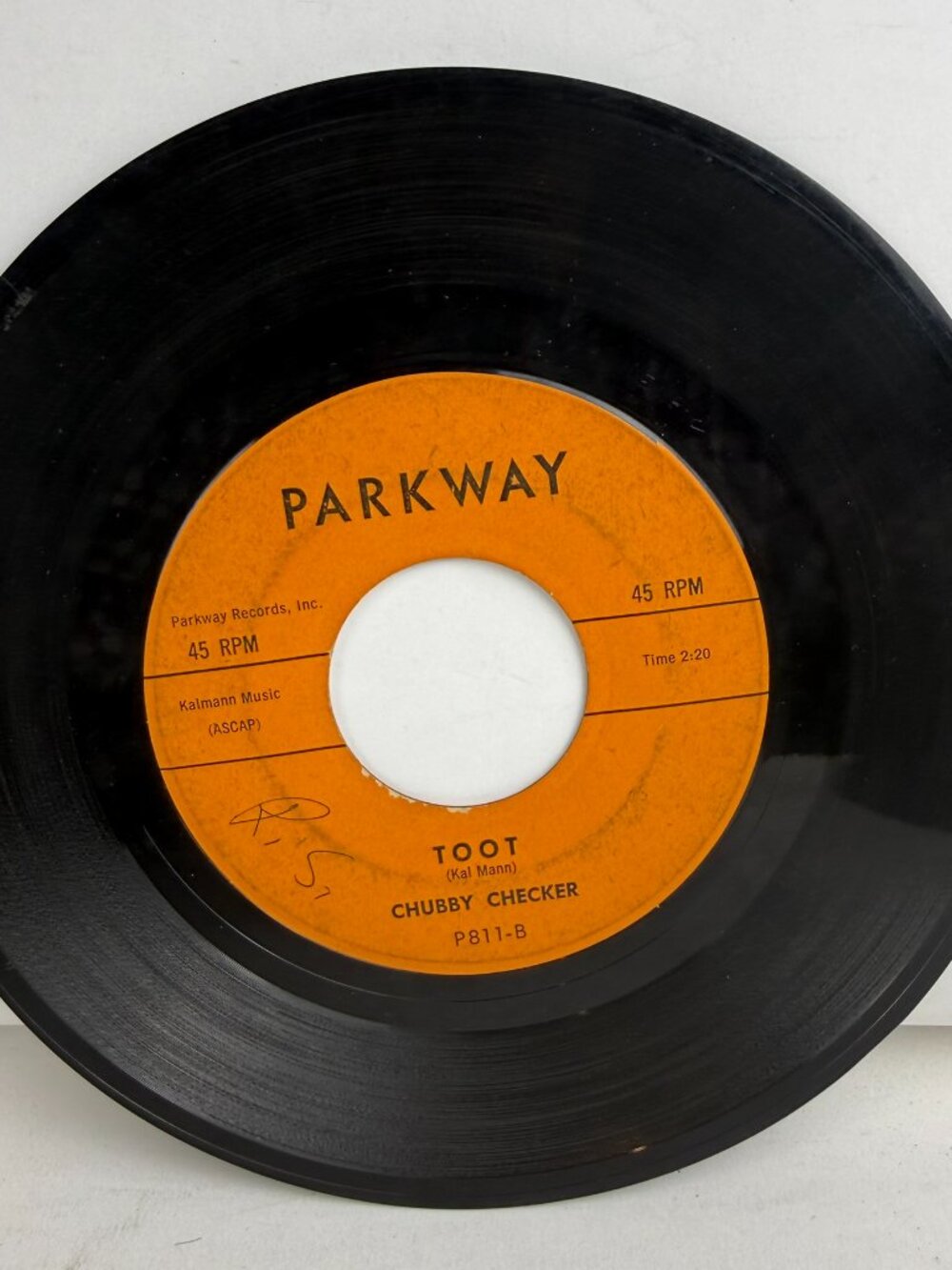 Chubby Checker The Twist Toot 7" Vinyl 45 RPM Parkway P811 1960 Vintage Single